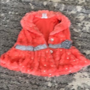 Girls fuzzy vest